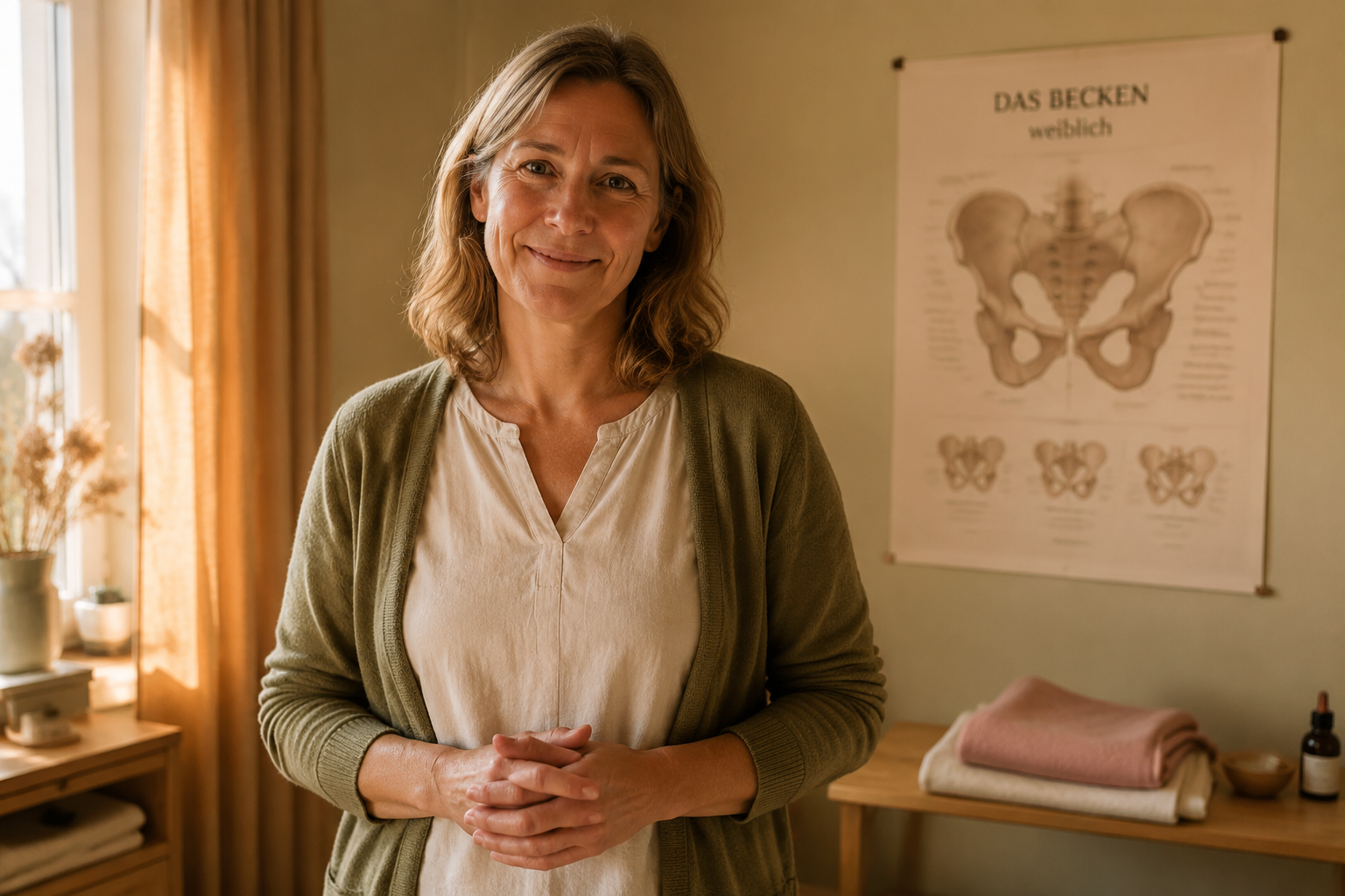 Frieda Bauer, Hebamme mit eigener Praxis in Leipzig — entwickelte das MamaKissen mit